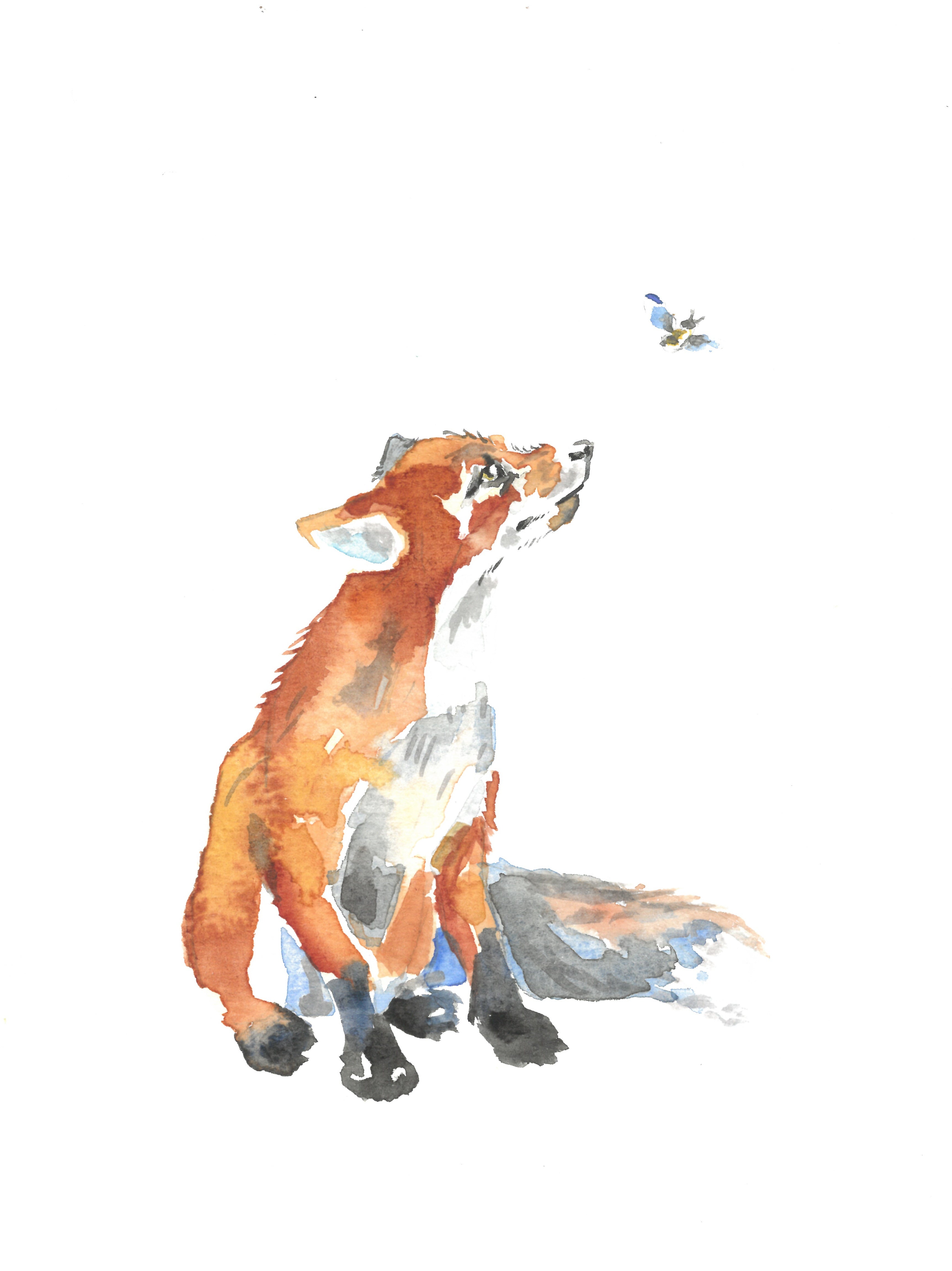 Fox & Bee Print