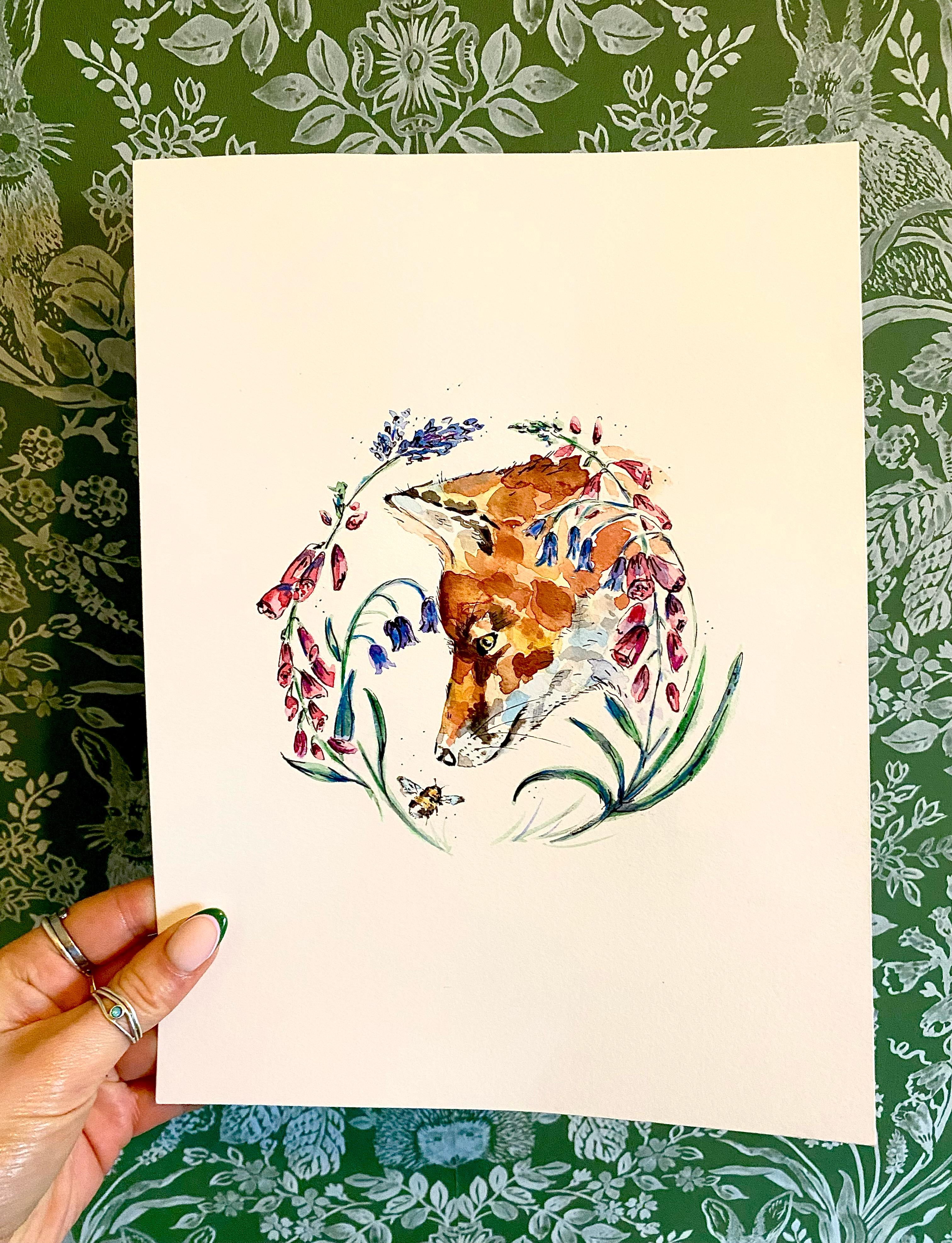 Original Fox & Bumblebee - A4