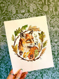 Original Oak Tree Fox - A4